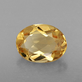 Berillo dorato naturale giallo da 0,99 ct, taglio ovale, VVS-VS