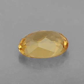 Berillo dorato naturale giallo da 0,99 ct, taglio ovale, VVS-VS