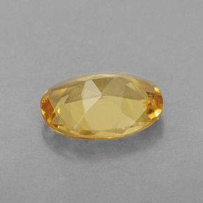 Berillo dorato naturale giallo da 0,81 ct, taglio ovale, VVS-VS