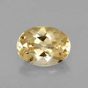 Berillo dorato Giallo naturale da 1.08 ct, Taglio ovale, VVS-VS