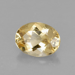 Berillo dorato Giallo naturale da 1.08 ct, Taglio ovale, VVS-VS