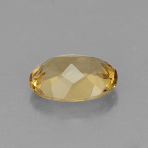 Berillo dorato naturale giallo da 1,08 ct, taglio ovale, VS