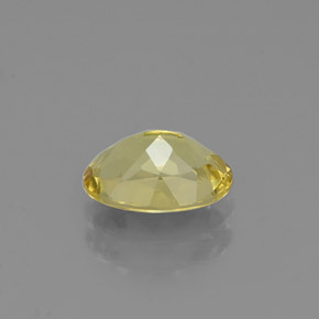 Berillo dorato naturale giallo da 1,03 ct, taglio ovale, VS