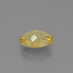 Berillo dorato naturale giallo da 0,89 ct, taglio ovale, VVS