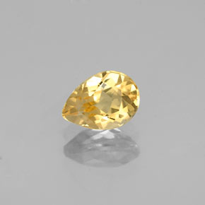 Berillo dorato Giallo naturale da 0.66 ct, Forma a pera, VVS