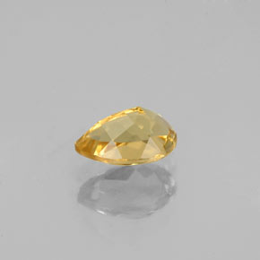 Berillo dorato Giallo naturale da 0.66 ct, Forma a pera, VVS