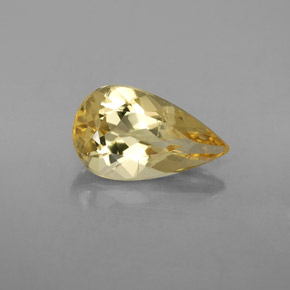 Berillo dorato naturale dorato da 2,79 ct, taglio a pera, VS-SI