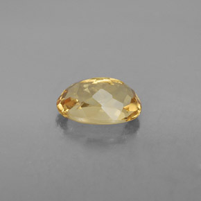Berillo dorato naturale giallo da 2,23 ct, taglio ovale, VVS