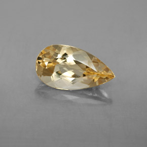 Berillo dorato Giallo naturale da 2.69 ct, Forma a pera, VVS-VS