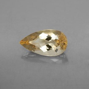 Berillo dorato Giallo naturale da 2.69 ct, Forma a pera, VVS-VS