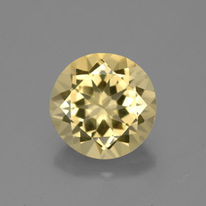 Berillo dorato Giallo naturale da 2.57 ct, Taglio rotondo, VVS-VS