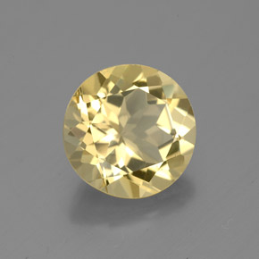 Berillo dorato Giallo naturale da 2.57 ct, Taglio rotondo, VVS-VS