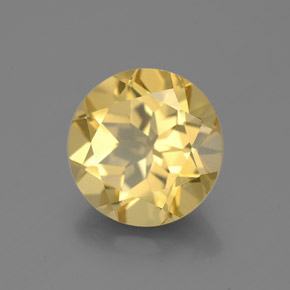 Berillo dorato naturale giallo da 2,70 ct, taglio rotondo, VS