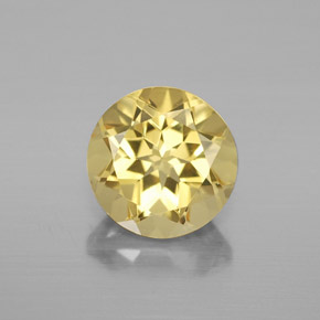 Berillo dorato Giallo naturale da 2.24 ct, Taglio rotondo, VVS