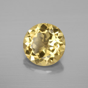 Berillo dorato Giallo naturale da 2.48 ct, Taglio rotondo, VVS-VS