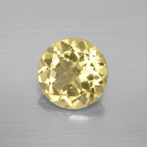 Berillo dorato Giallo naturale da 2.43 ct, Taglio rotondo, VS