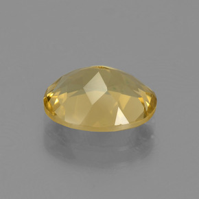 Berillo dorato naturale giallo da 2,41 ct, taglio ovale, VS