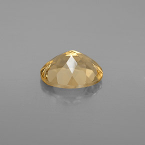 Berillo dorato naturale giallo da 2,37 ct, taglio ovale, VS
