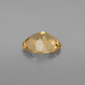 Berillo dorato naturale giallo da 2,60 ct, taglio ovale, VS