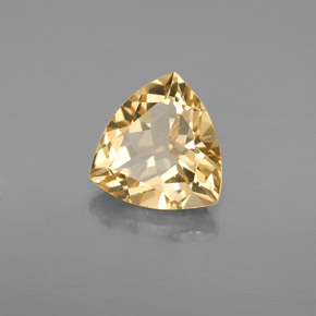 Berillo dorato naturale giallo da 2,79 ct, trillion, VVS-VS