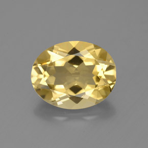 Berillo dorato Giallo naturale da 2.39 ct, Taglio ovale, VS