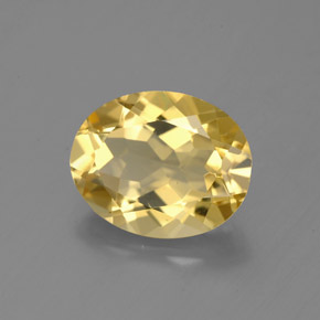 Berillo dorato Giallo naturale da 2.39 ct, Taglio ovale, VS