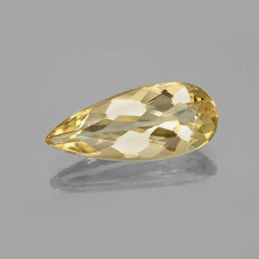 Berillo dorato Giallo naturale da 4.11 ct, Forma a pera, VVS
