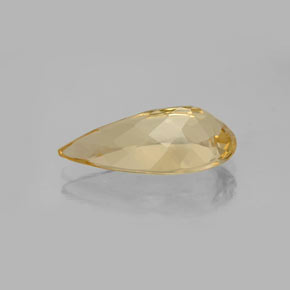 Berillo dorato naturale giallo da 3,76 ct, taglio a pera, VS