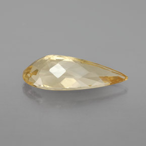 Berillo dorato naturale giallo da 3,97 ct, taglio a pera, VS
