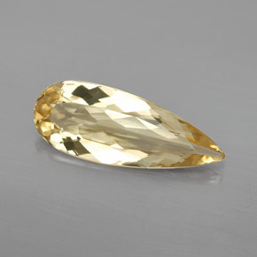 Berillo dorato Giallo naturale da 3.75 ct, Forma a pera, VVS