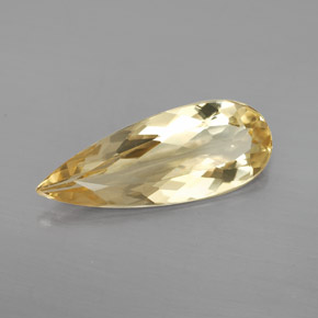 Berillo dorato Giallo naturale da 3.75 ct, Forma a pera, VVS
