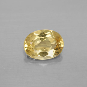 Berillo dorato Giallo naturale da 1.16 ct, Taglio ovale, VS