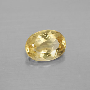 Berillo dorato Giallo naturale da 1.16 ct, Taglio ovale, VS
