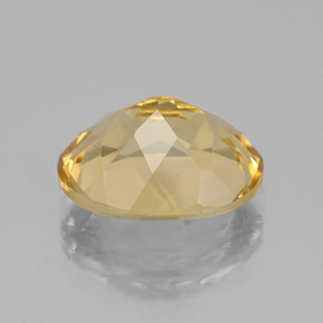 Berillo dorato naturale giallo da 4,17 ct, taglio ovale, VS