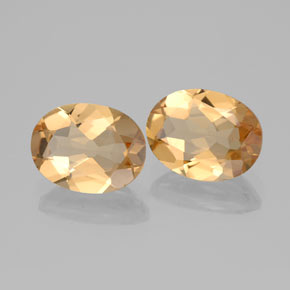 Berillo dorato naturale dorato da 3,05 ct, taglio ovale, VVS-VS