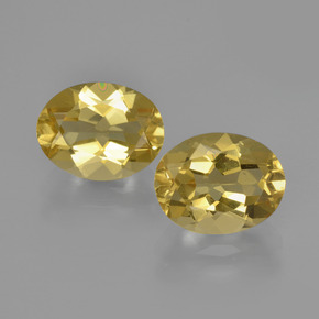 Gemme di Berillo dorato Giallo dorato chiaro naturale da 3.67 ct, Taglio ovale, VS