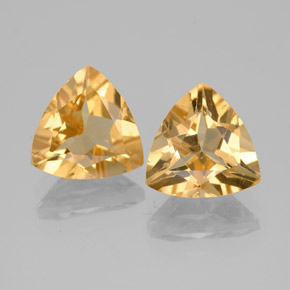 Gemme di Berillo dorato Giallo naturale da 2.70 ct, Taglio trillion, VVS-VS
