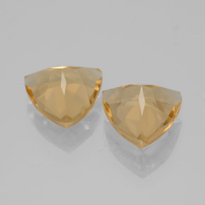 Gemme di Berillo dorato Giallo naturale da 2.70 ct, Taglio trillion, VVS-VS