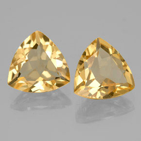 Berillo dorato naturale giallo da  ct, trillion, VVS-VS
