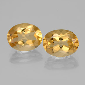 Gemme di Berillo dorato Arancio-Oro naturale da 3.67 ct, Taglio ovale, VVS-VS