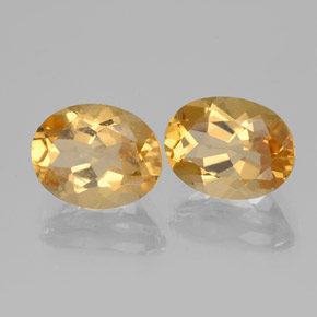 Gemme di Berillo dorato Arancio-Oro naturale da 3.67 ct, Taglio ovale, VVS-VS