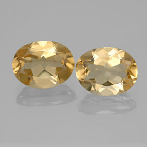 Berillo dorato naturale giallo da 3,61 ct, taglio ovale, VVS