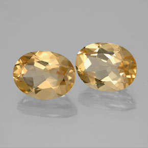 Berillo dorato naturale giallo da 3,61 ct, taglio ovale, VVS