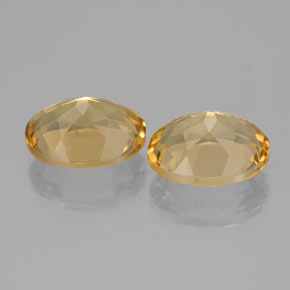 Berillo dorato naturale giallo da 3,61 ct, taglio ovale, VVS