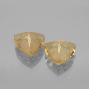 Gemme di Berillo dorato Giallo naturale da  ct, Taglio trillion, VVS