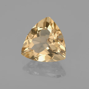 Berillo dorato naturale giallo da 2,88 ct, trillion, VVS