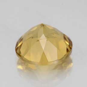 Berillo dorato naturale giallo da 3,53 ct, taglio rotondo, VS