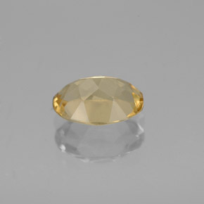 Berillo dorato naturale giallo da 1,13 ct, taglio ovale, VVS-VS
