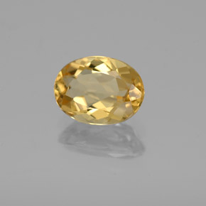 Berillo dorato Giallo naturale da 1.11 ct, Taglio ovale, VVS-VS