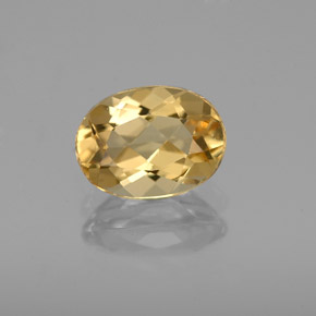 Berillo dorato Giallo naturale da 1.37 ct, Taglio ovale, VVS